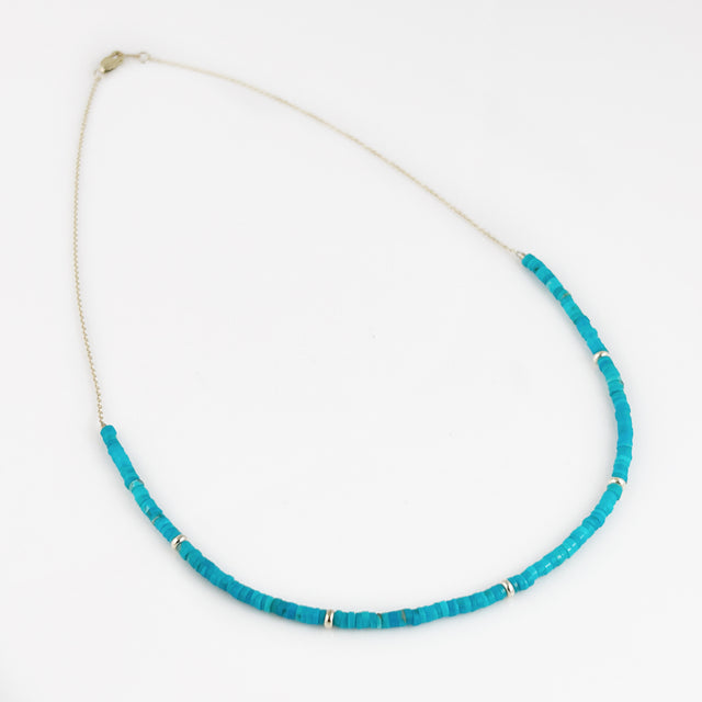 Sleeping Beauty Turquoise Bead Necklace