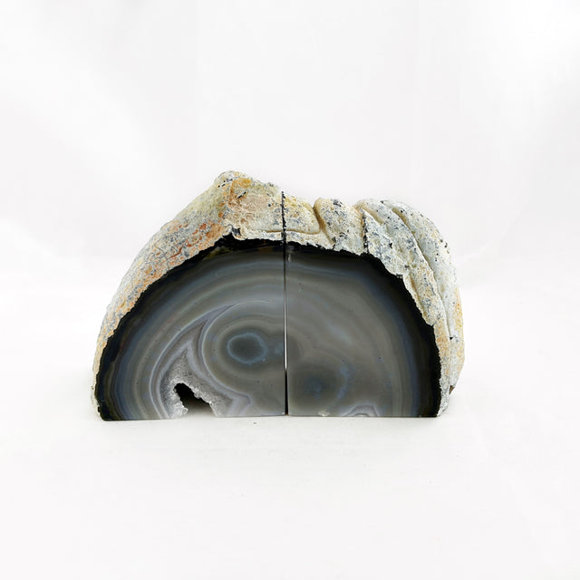 Grey Agate Bookends