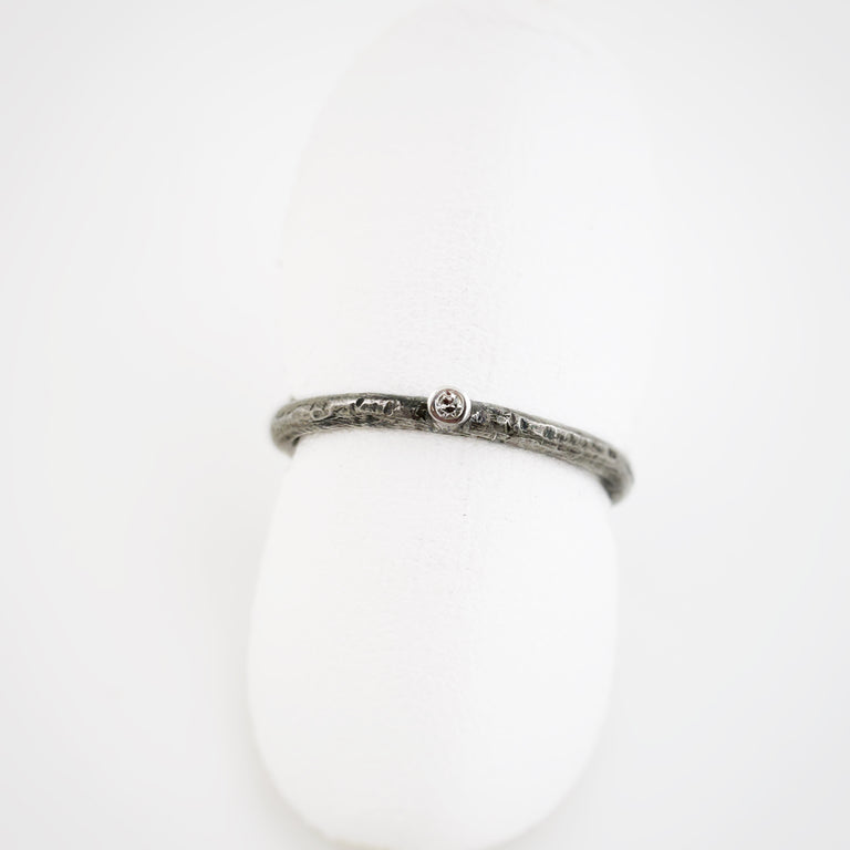 Oxidized Sterling Silver Stacking Rings
