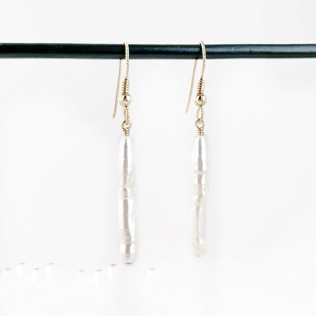 Freshwater Stick Pearl Earrings
