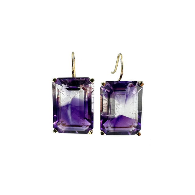 Bi-Color Moroccan Amethyst Earrings