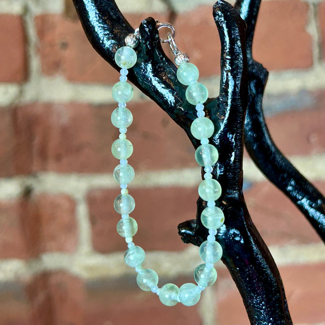 Prehnite + Green Opal Bracelet
