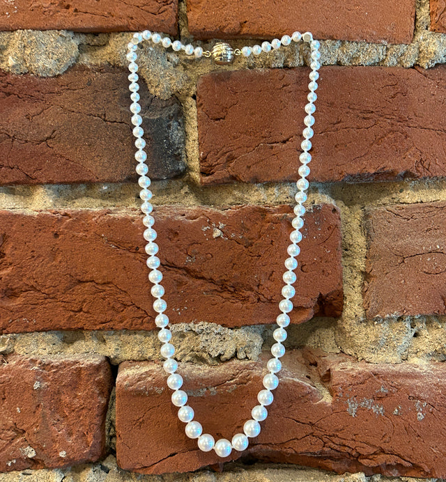 White Pearl Strand Necklace