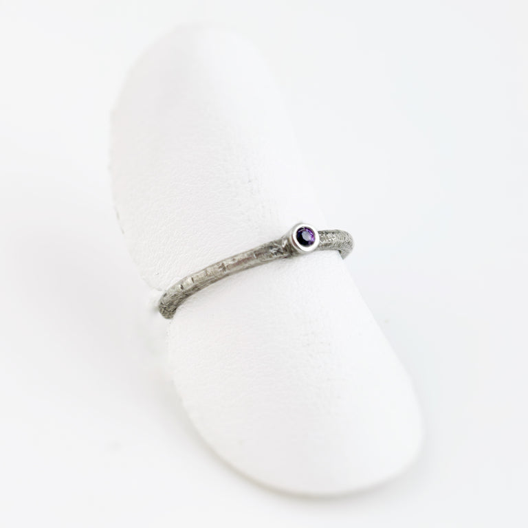 Oxidized Sterling Silver Stacking Rings