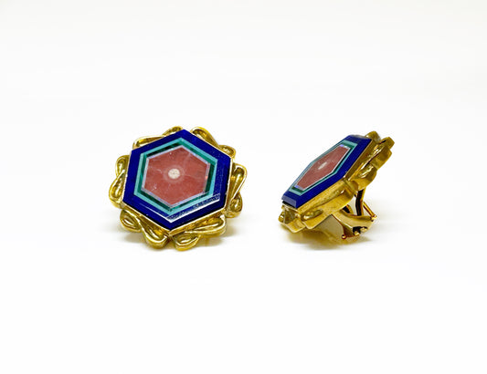 Intarsia Earrings