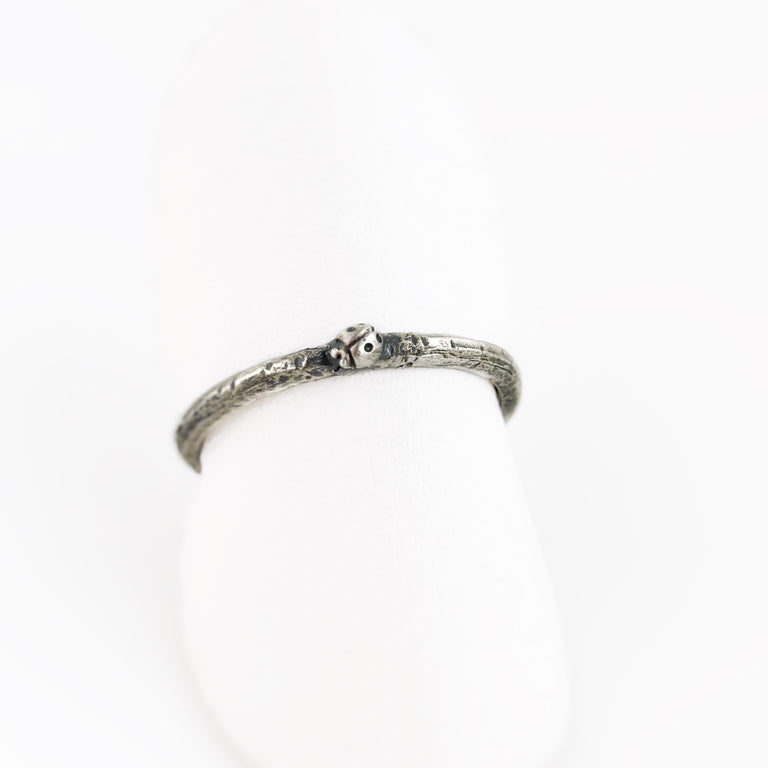 Oxidized Sterling Silver Stacking Rings