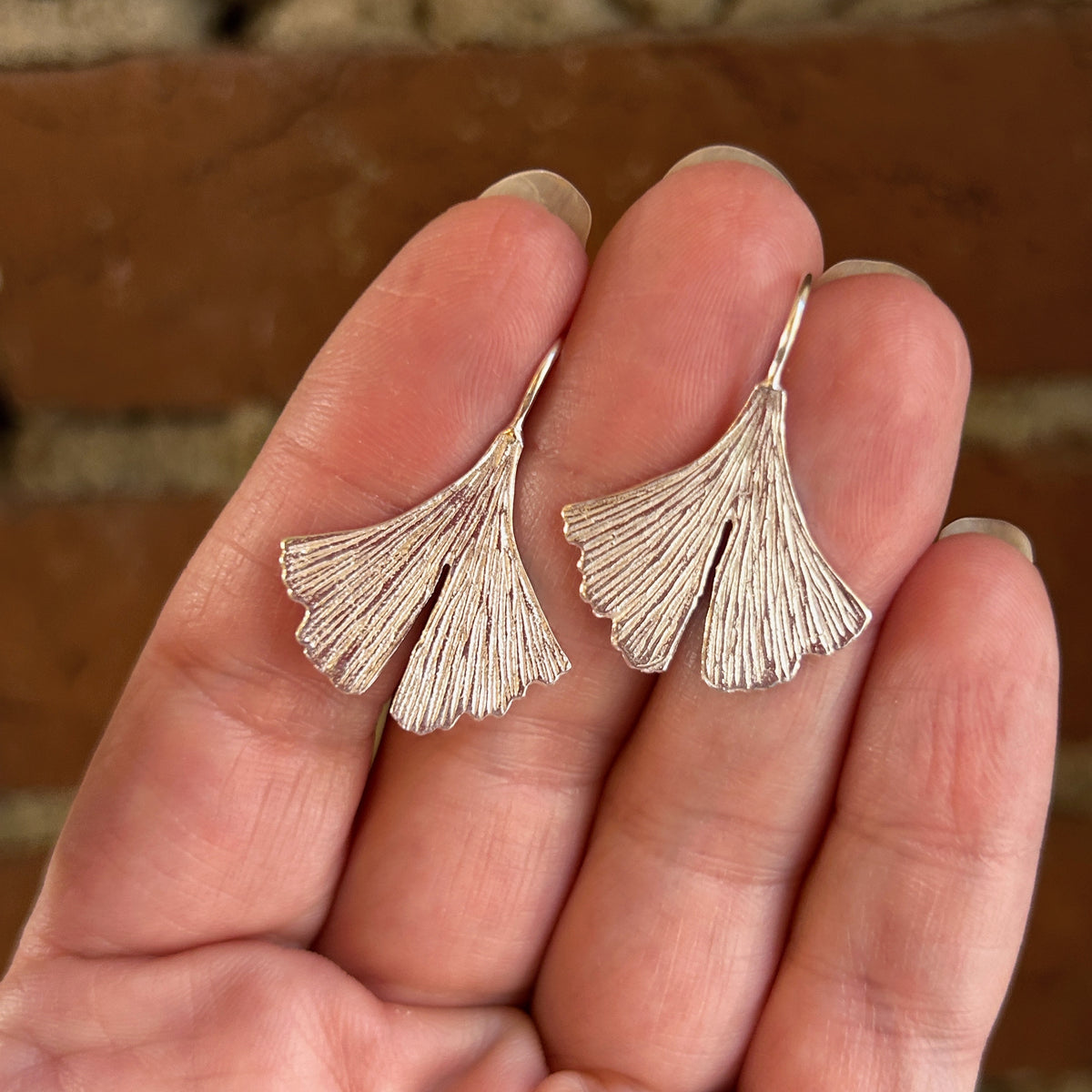 Ginkgo Leaf Earrings