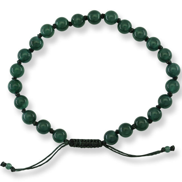 Knotted Guatemalan Jade Bracelet