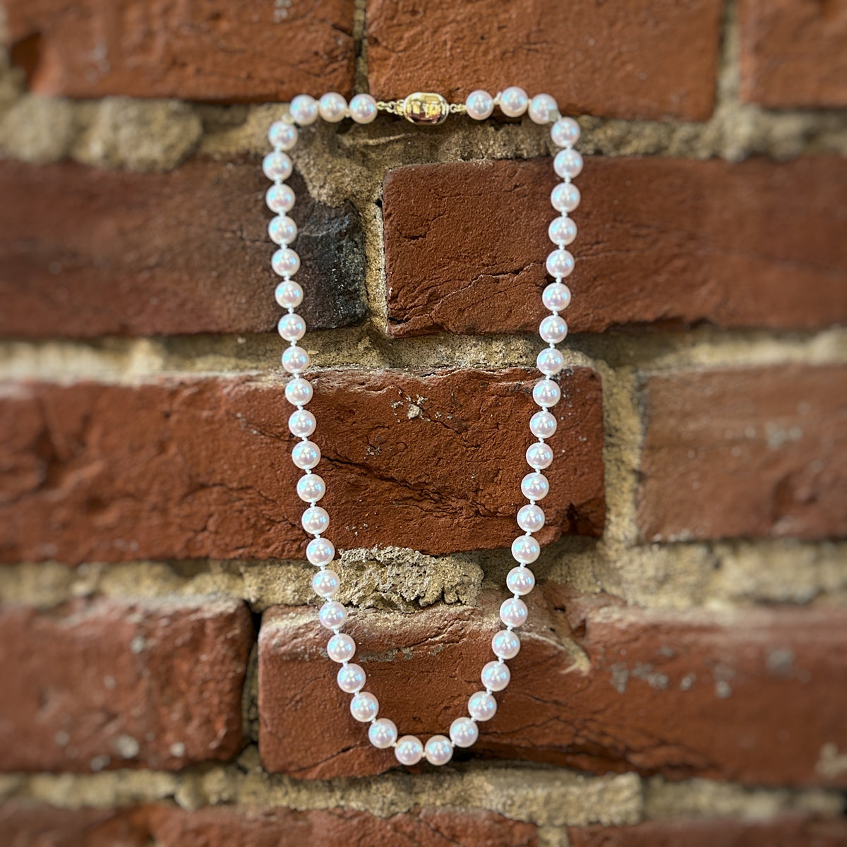 Blush White Akoya Pearl Necklace