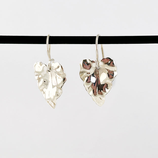 Sterling Grape Leaf Earrings