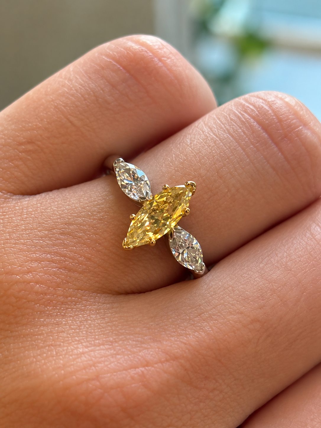 Triple Marquise Diamond Ring