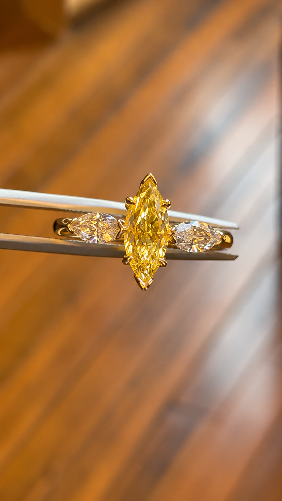 Triple Marquise Diamond Ring