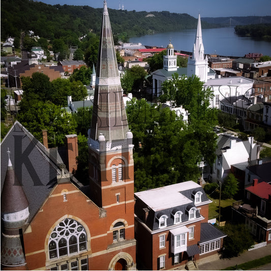Small "Churches, Third + Market, Maysville" Photograph
