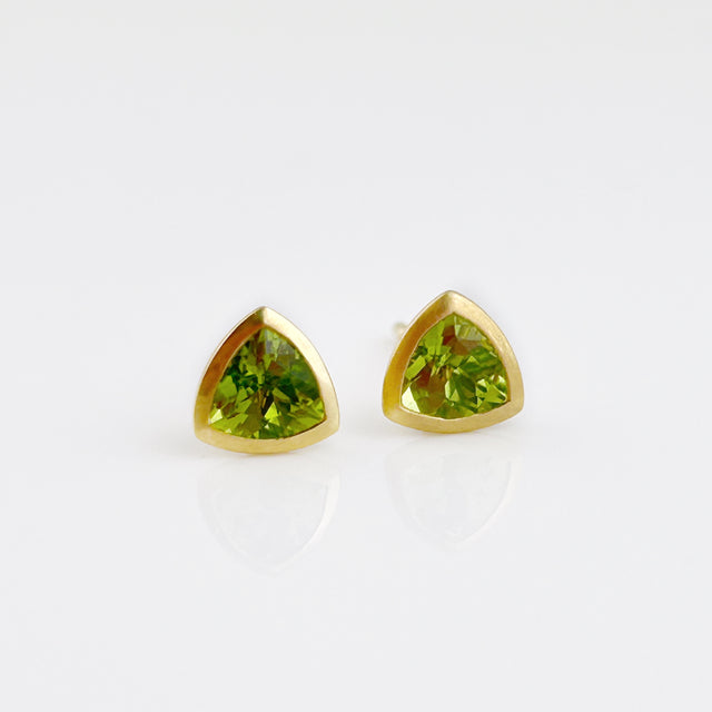 Peridot Trilliant Earrings