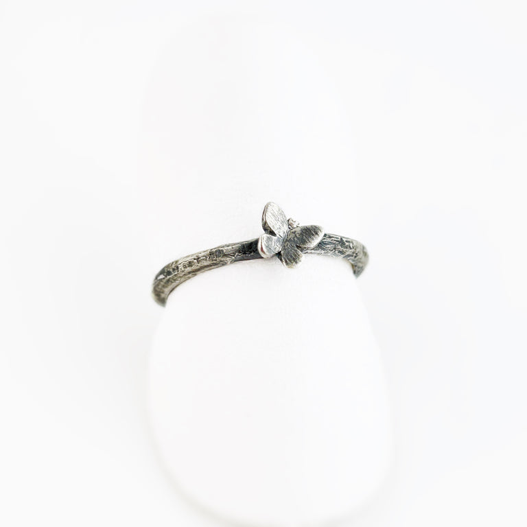 Oxidized Sterling Silver Stacking Rings