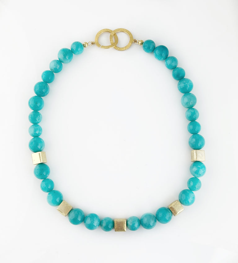 Amazonite Bead Necklace
