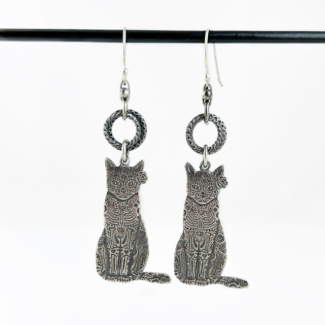 Wreath + Kitty Earrings