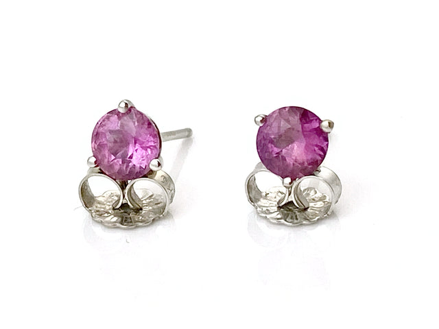 Pink Sapphire Earrings