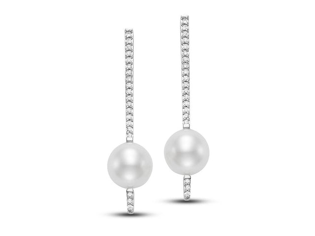 DIAMOND STICK DROP EARRINGS