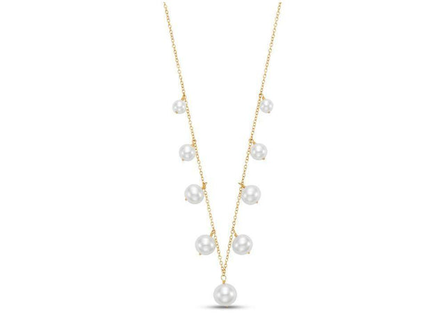 LIDIA DROP PEARL NECKLACE