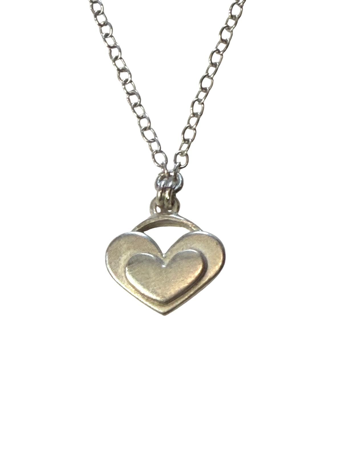 Double Tiny Heart Pendant