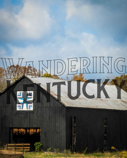"Tobacco Barn Quilt Art, Scott County" Photograph (mat)