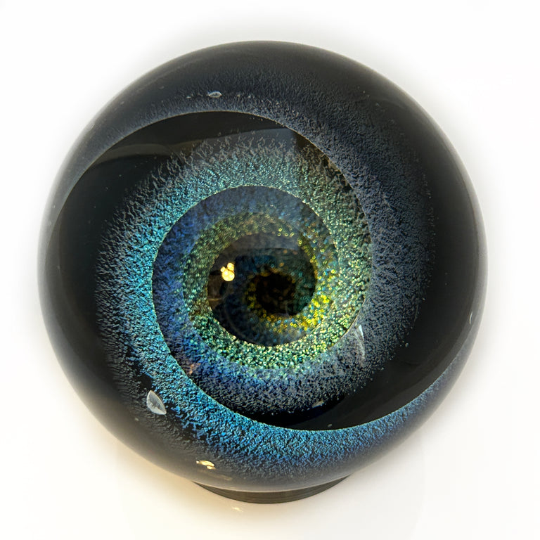 Dichroic Swirl 4" Glass Swirl