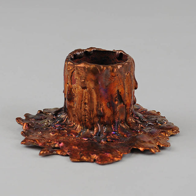 Copper Splash Candleholders