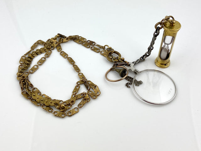Monocle + Sandglass Necklace