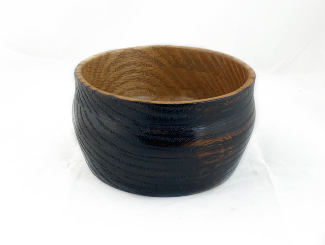 Small Charred Oak Bowl