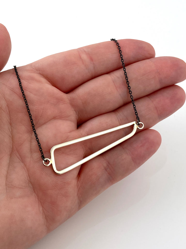 Oxidized Silver Necklace