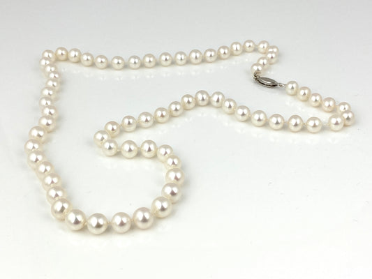 White Cultured Freshwater Pearl Necklace