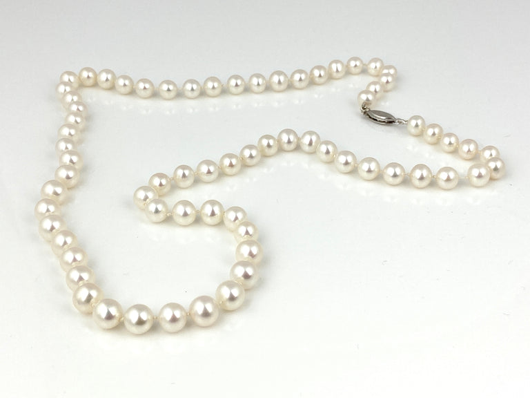 White Cultured Freshwater Pearl Necklace