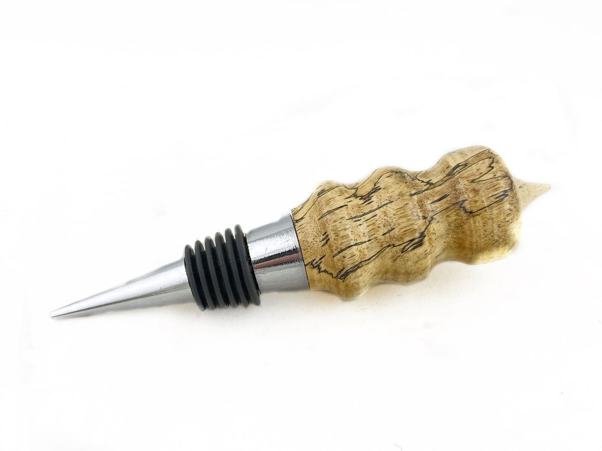Spalted Tamarind Wood Wine Bottle Stopper