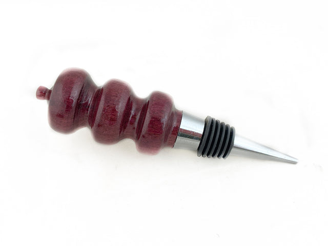 Purpleheart Wood Wine Bottle Stopper