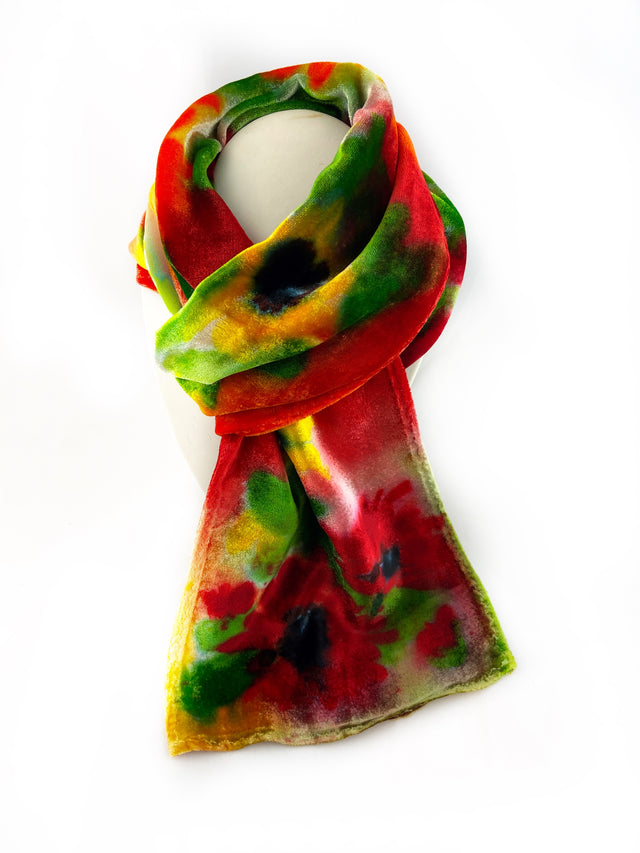 Gazania Dasies Velvet Scarf