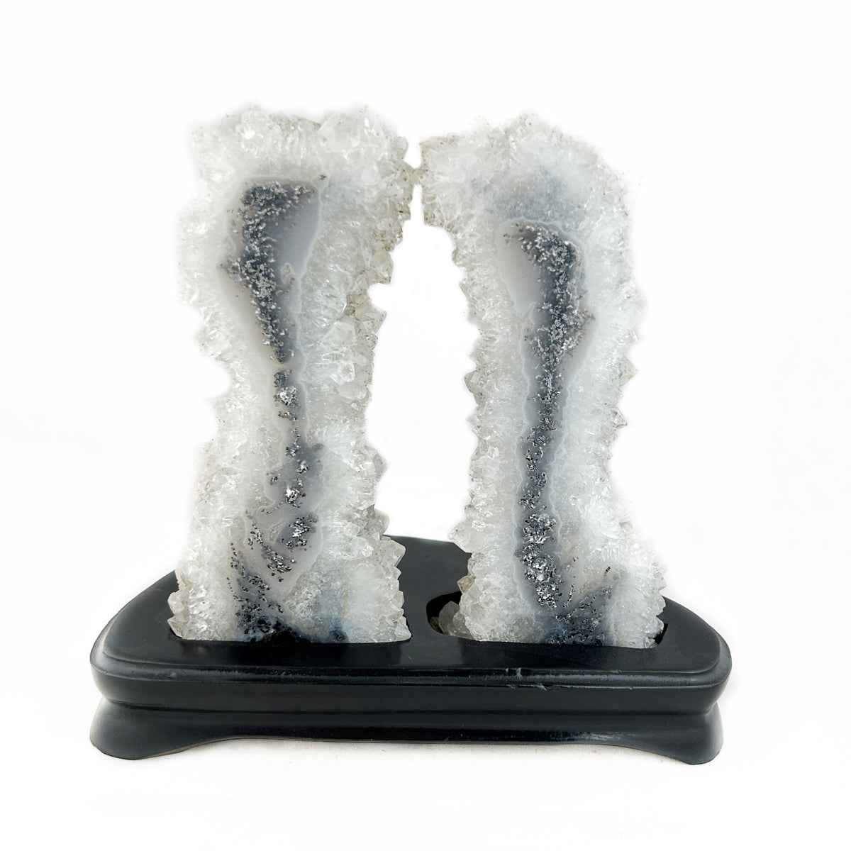 White + Grey Quartz Split Pair