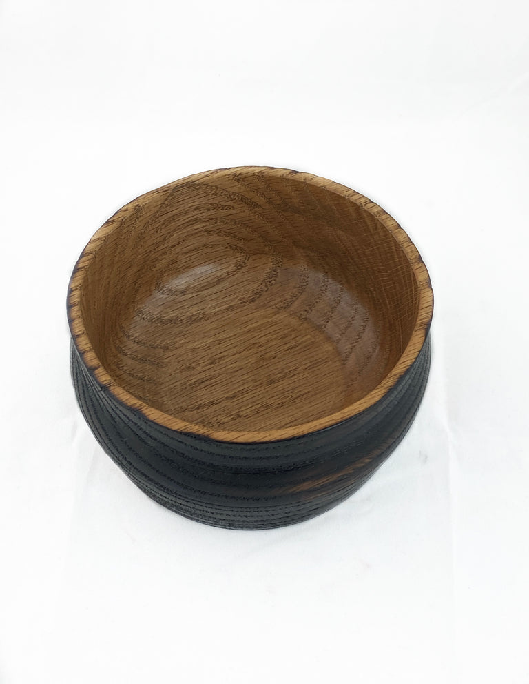 Small Charred Oak Bowl