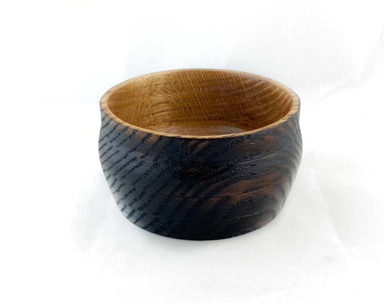 Small Charred Oak Bowl