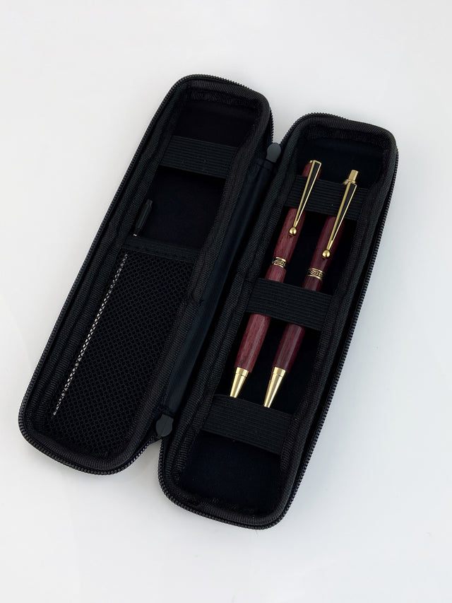 Purpleheart Wood  Pen + Pencil Set