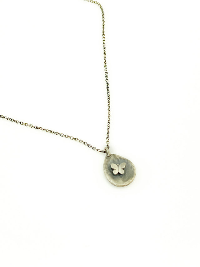 Butterfly Pebble Necklace