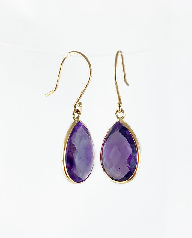 Amethyst Drop Earrings