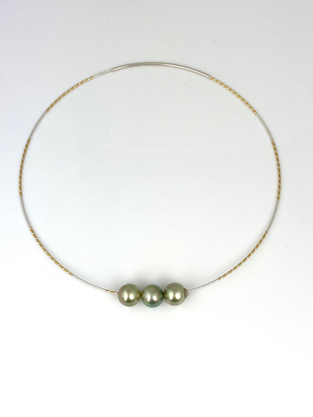 Triple Tahitian Pearl Necklace