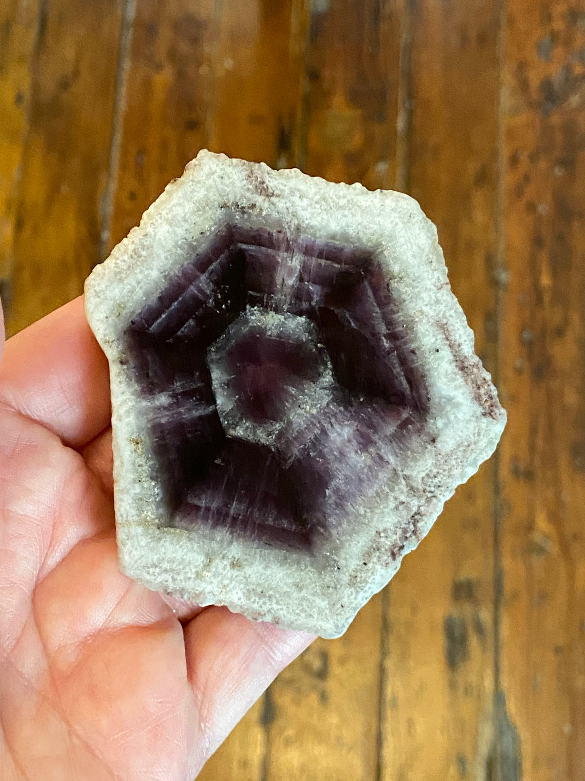 Amethyst Trapiche Slice