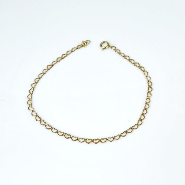 Heart Link Chain Bracelet