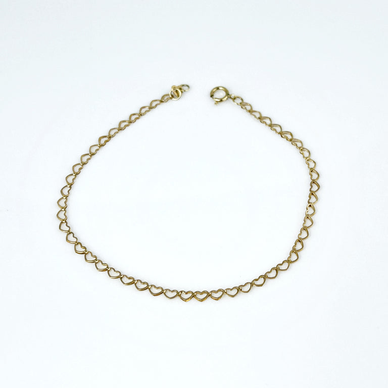 Heart Link Chain Bracelet