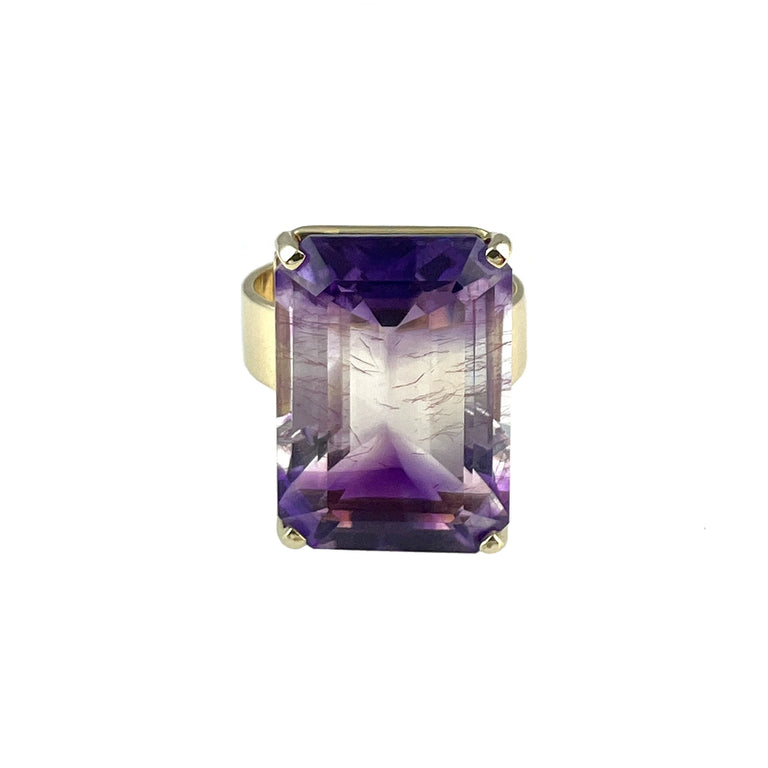 Moroccan Bi-Color Amethyst Ring