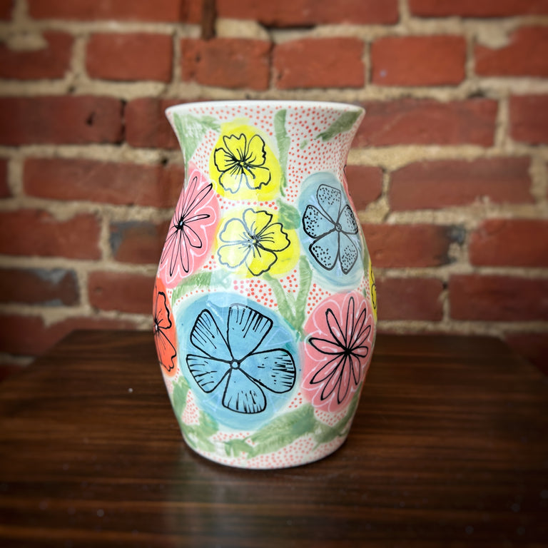 "Pop Floral" Vase