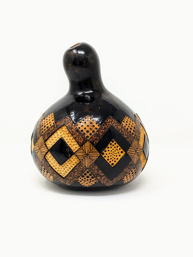 Lidded Gourd Bowl