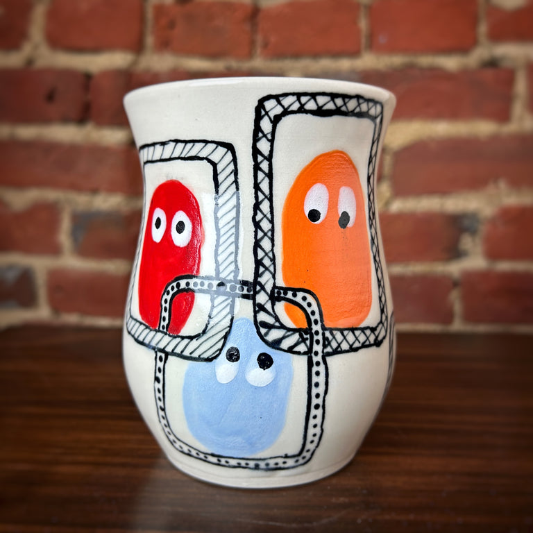 "Beans in Frames" Vase